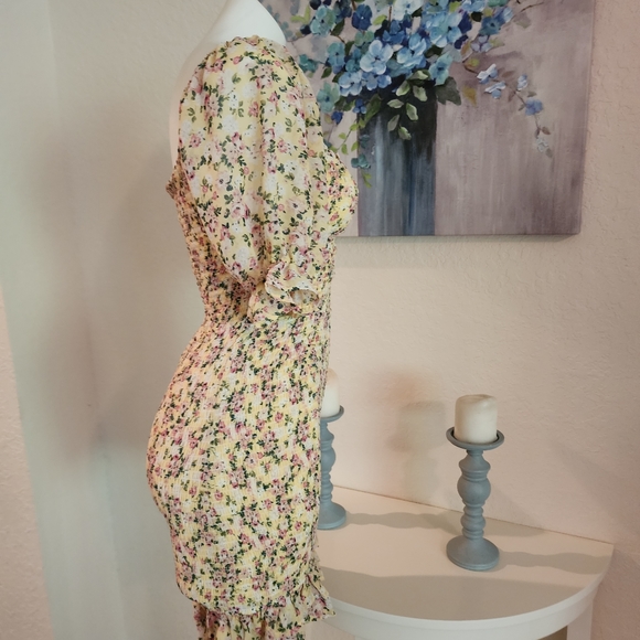 Summer dress cream/ yellow floral - Picture 6 of 10
